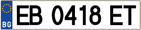 Trailer License Plate